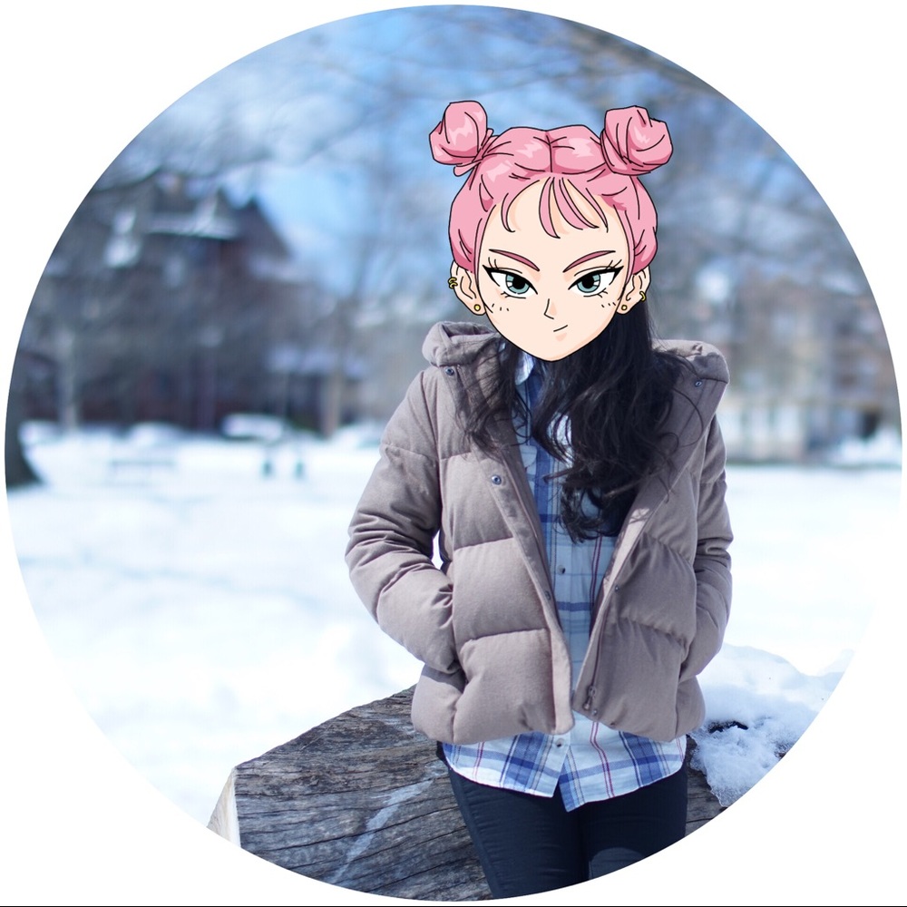 Uniqlo brown down jacket